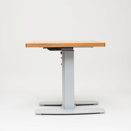 木目調の天板を持つShio昇降式デスク